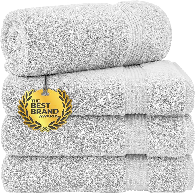 Cotton Paradise 4 Piece Turkish Bath Towels by UNITEDHOMETEXTILE