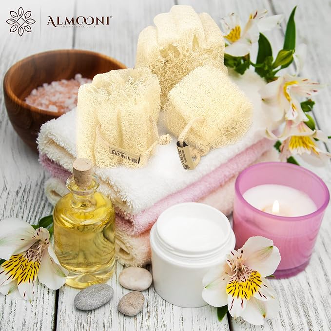 Almooni Mini Natural Loofah Sponge - Image 6