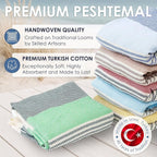 ATANI Turkish Beach Towel, Converts to a Bag, Oversized 100% Cotton Bath Towels - Image 6