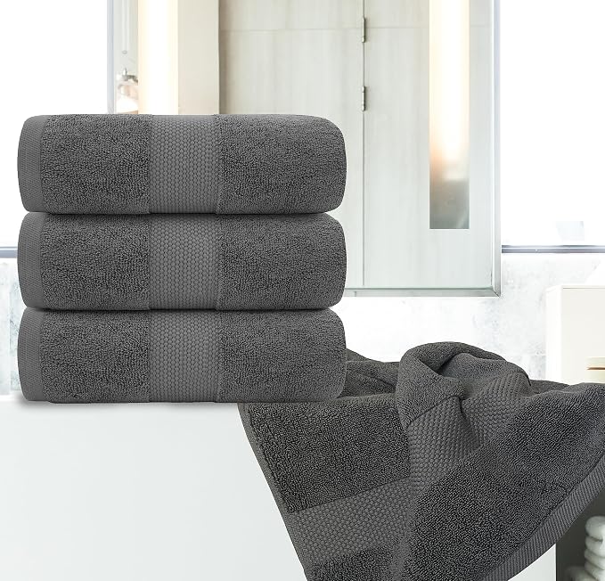 White Classic Luxury Bath Towels Extra Large - Image 5