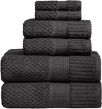 NY Loft 100% Cotton Towel Set 6 Piece | Super Soft & Absorbent Quick-Dry 2 Bath by NYLoft