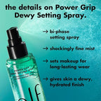 e.l.f. Power Grip Dewy Setting Spray, Ultra Fine Mist Made - Image 4