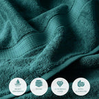 SUPERIOR Egyptian Cotton Pile Bath Towel Set of 2, Ultra Soft Luxury Towels - Image 7