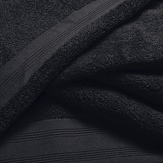 Ultra Soft 6 Pack Cotton Towel Set, Contains 2 Bath Towels 28x55 inch, 2 Hand - Image 2
