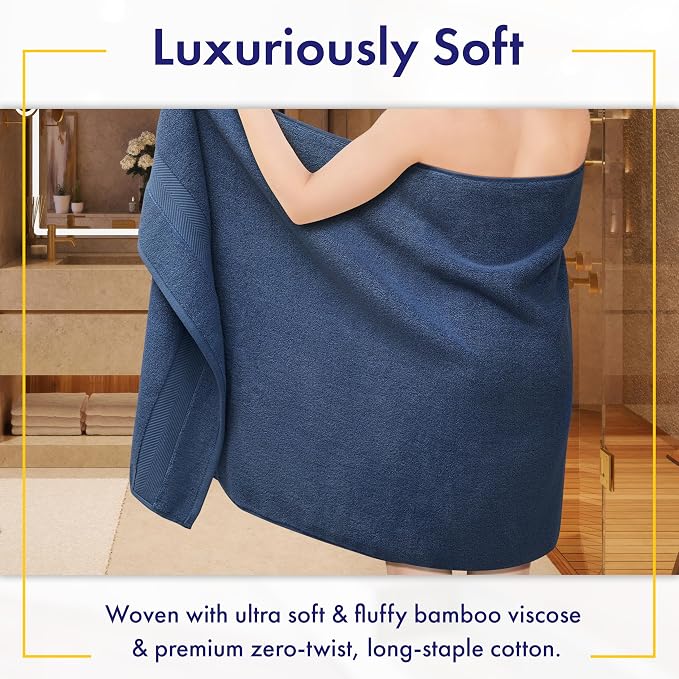Alusa Home Ultra Soft & Plush Viscose from Bamboo Bath Sheets - Image 2