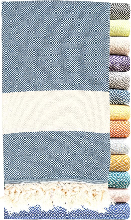 Turkish Beach Towels Oversized Clearance XL 40x71- Sand Free Beach Towel- 100% by RaySilver