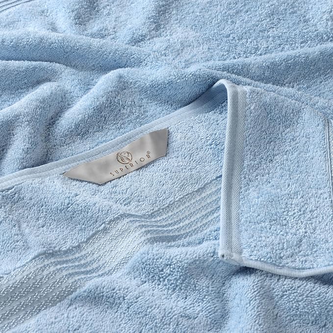 Superior Egyptian Cotton 2-Piece Bath Sheet Towel Set, Oversized Body Towels - Image 5