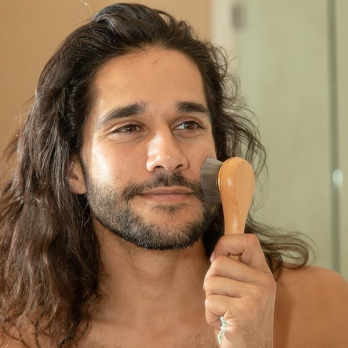 GranNaturals Manual Facial Cleansing Kabuki Brush - Image 4