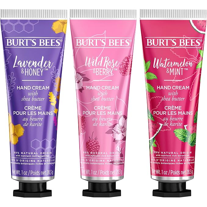 Burt's Bees Spring Gift, 3 Moisturizing Self Care Gifts, Shea Butter Hand Cream - Image 13