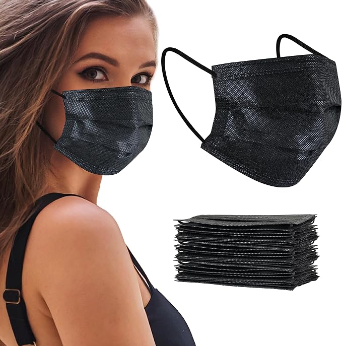 akgk 50Pcs Disposable Face Masks, 3 Ply Disposable Masks - Image 7