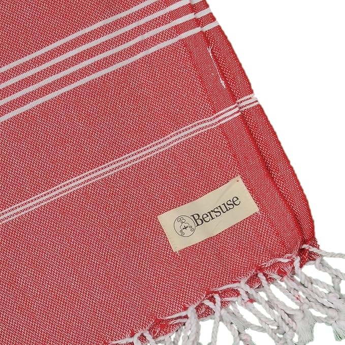 Bersuse Towels Anatolia XL Beach Blanket Throw Blanket Turkish Towel 100% - Image 6