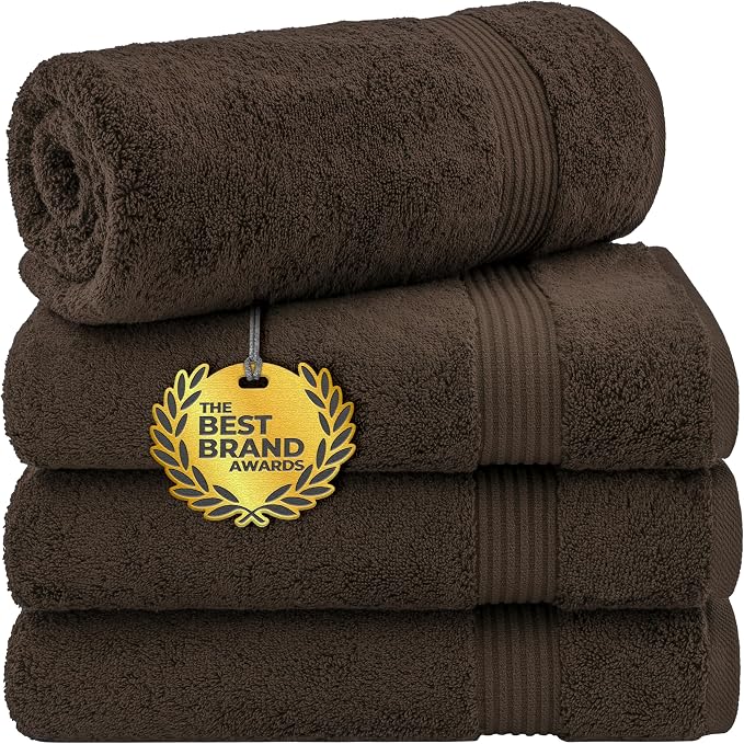 Cotton Paradise 4 Piece Turkish Bath Towels by UNITEDHOMETEXTILE