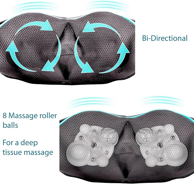 InvoSpa Shiatsu Neck and Back Massager - Image 3
