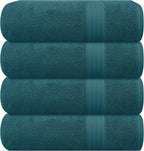 GLAMBURG Premium Cotton 4 Pack Bath Towel Set by GLAMBURG