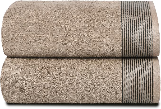 BELIZZI HOME 2 Pack Oversized Cotton Bath Towels, 28x55 inches by Unknown