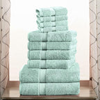 SUPERIOR Egyptian Cotton Pile 10 Piece Towel Set, Includes 2 Bath, 4 Hand - Image 2