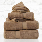 SUPERIOR Egyptian Cotton Pile 6 Piece Towel Set, Includes 2 Bath, 2 Hand - Image 2