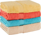 BolBom Towels 4 Pack Medium Bath Towel Set, 27“X54” Inches, 500 GSM 100% Ring - Image 2