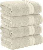 Modern Threads 4-Pack SpunLoft Bath Towel Sand 30x54 - Image 3