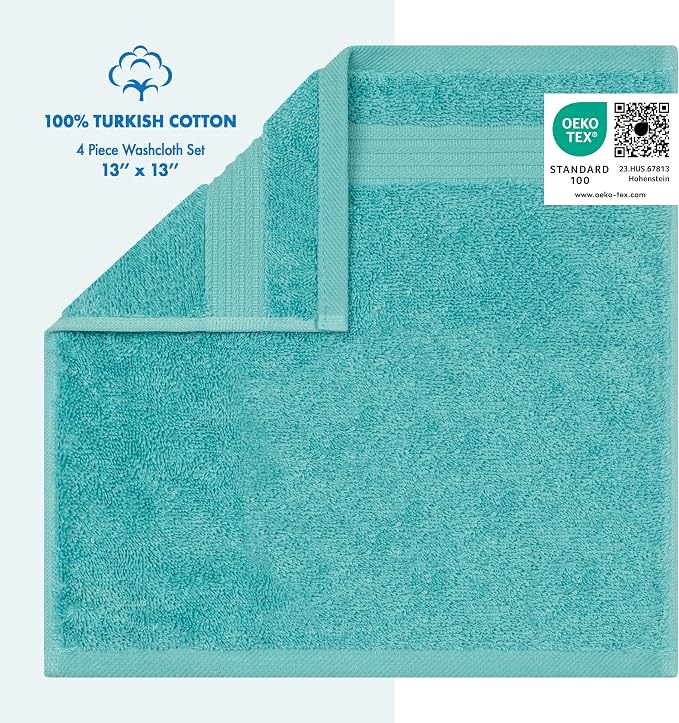 Cotton Paradise 100% Cotton Turkish Washcloth Set - Image 2