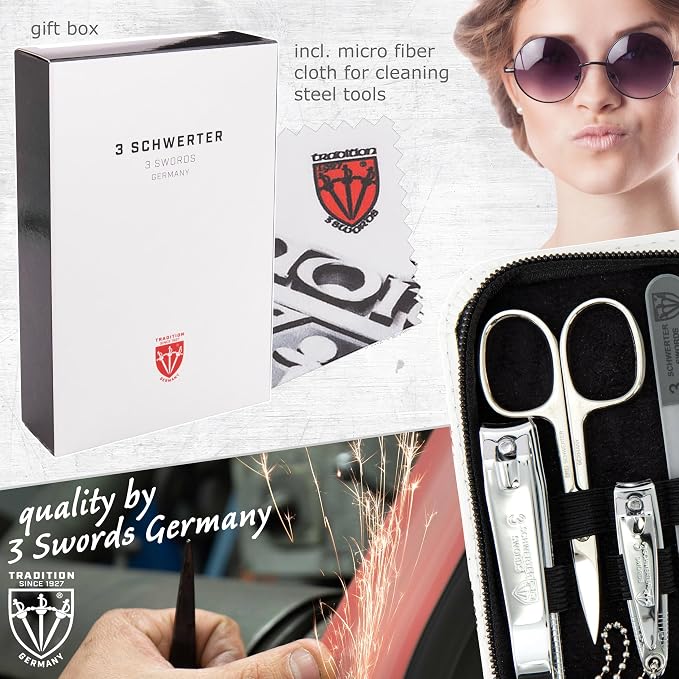 Swords Germany - brand quality 8 piece manicure pedicure grooming kit set - Image 6