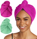 Turbie Twist 2-Pack Microfiber Hair Towel by TurbieTwist