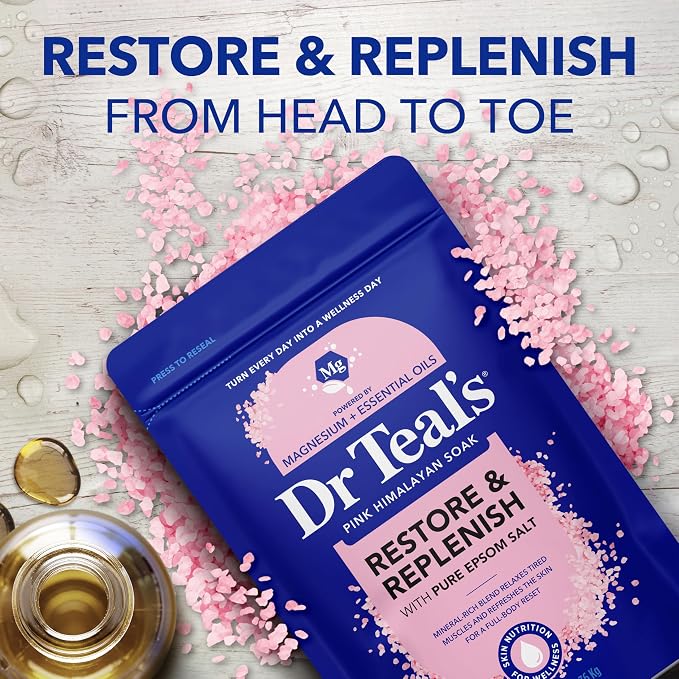 Dr Teal's Epsom Salt Magnesium Soak, Restore & Replenish - Image 4