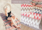 Turkish Beach Towel 35”x67” – 100% Cotton, Quick Dry, Lightweight Oversized - Image 7