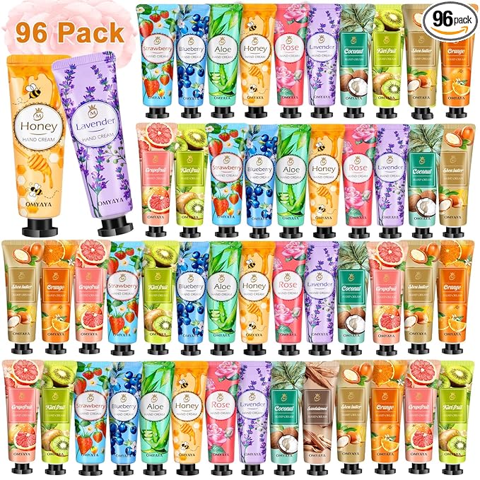 96 Pack Mini Hand Lotion Bulk, Hand Lotion Travel Size, Hand Cream Bulk Gifts by LFENYIGI