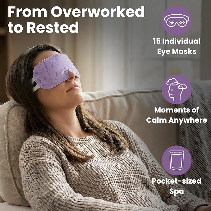 Eye Serenity Steam Eye Mask, Heated Eye Mask, Self Heating Warm Compress - Image 9