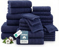 24-Piece Premium Bathroom Towel Sets – Ultra Soft 100% Cotton Towel, 2 Bath by CasaPlatino
