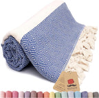 Bazaar Anatolia Turkish Beach Towel – 100% Cotton, Quick Dry, Sand Free Towel by BazaarAnatolia