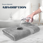 White Classic Luxury Bath Towels Set of 4 Large - Image 4