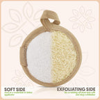 Almooni Natural Loofah Exfoliating Facial Scrubber, Made - Image 4