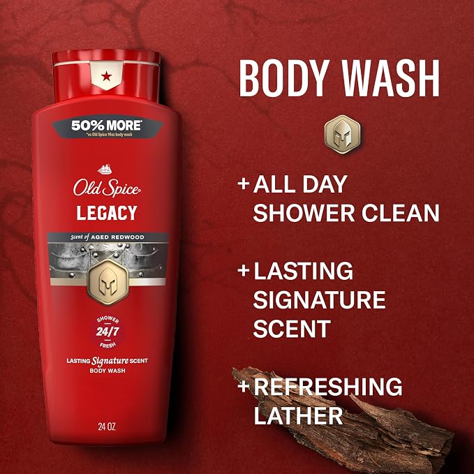 Old Spice Body Wash for Men, 24/7 Shower Fresh & Clean - Image 2