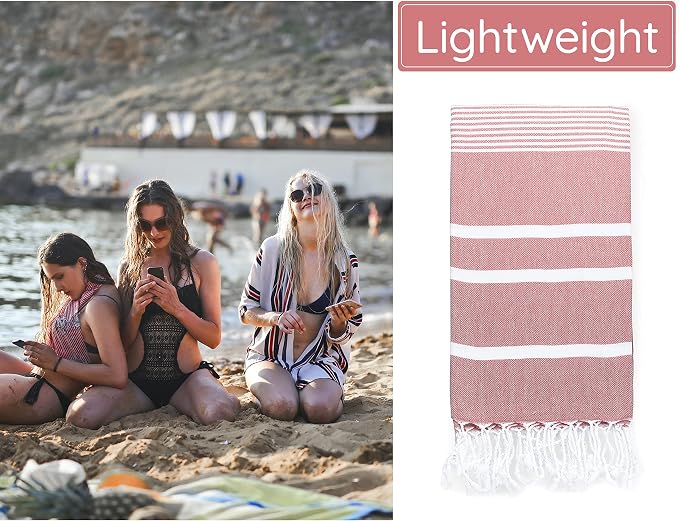 Premium Turkish Beach Towel – 100% Cotton, Quick Dry, Sand Free, Oversized - Image 5