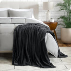 Bare Home Textured Fleece Blanket - Image 4
