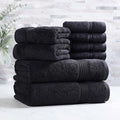 Superior Egyptian Cotton 8-Piece Towel Set, Guest Bath Decor Essentials by SUPERIOR