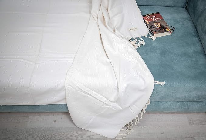 Bersuse 100% Cotton Milas XL Throw Blanket - Image 4