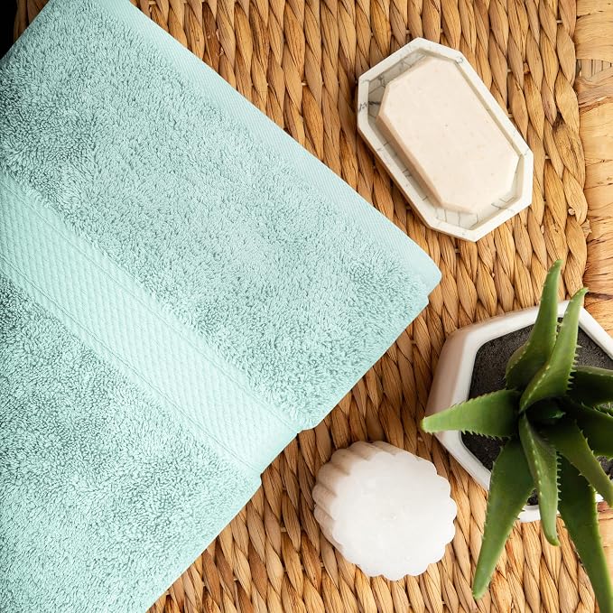 SUPERIOR Egyptian Cotton Pile 10 Piece Towel Set, Includes 2 Bath, 4 Hand - Image 6
