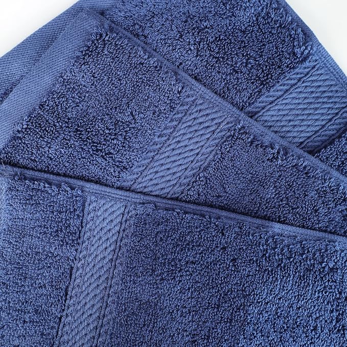 SUPERIOR Egyptian Cotton Pile 8 Piece Towel Set, Includes 2 Bath, 2 Hand - Image 7