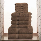Superior Egyptian Cotton Pile 10 Piece Towel Set, Includes 2 Bath, 4 Hand - Image 2