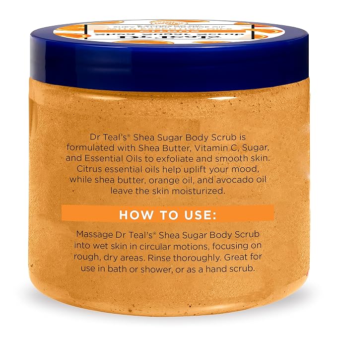 Dr Teal's Shea Sugar Scrub Trial Pack, Shea Butter, Citrus 19 oz - Image 13