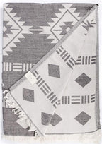 Bersuse 100% Cotton Belize XL Throw Blanket Turkish Towel Beach Blanket by Bersuse