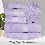 Superior Egyptian Cotton Pile 10 Piece Towel Set, Includes 2 Bath, 4 Hand - Image 3