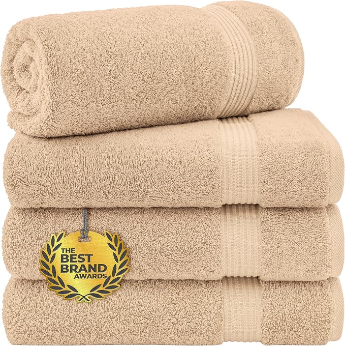 Cotton Paradise 4 Piece Turkish Bath Towels by UNITEDHOMETEXTILE
