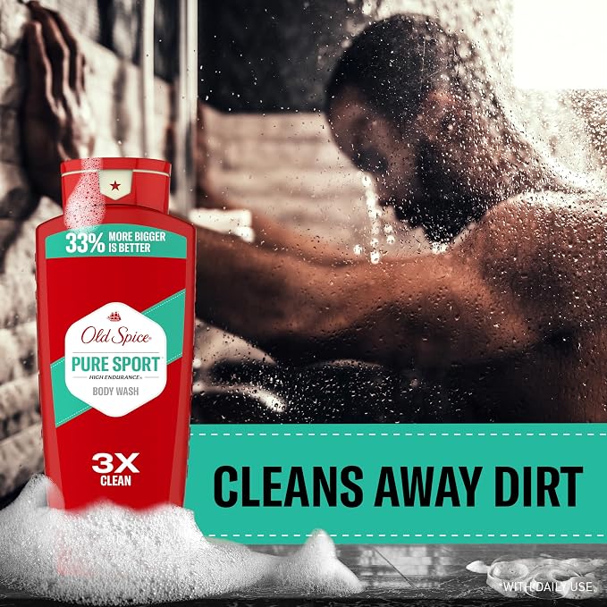 Old Spice Refreshing Body Wash for Men, High Endurance, 3X Defense, 24/7 Shower - Image 4