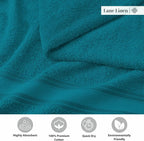 LANE LINEN 100% Cotton Oversized Bath Towels Set of 4 - Image 6