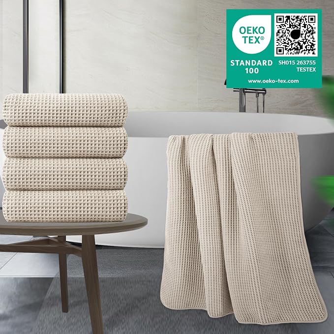 POLYTE 430 GSM Microfiber Oversize Quick Dry Lint Free Bath Towel, 60 x 30 in - Image 2
