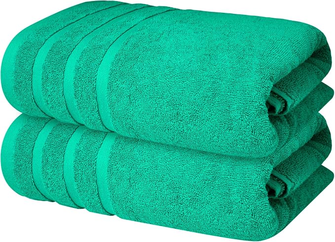 Infinitee Xclusives 100% Cotton Luxury Bath Towels Set of 2 by InfiniteeXclusives